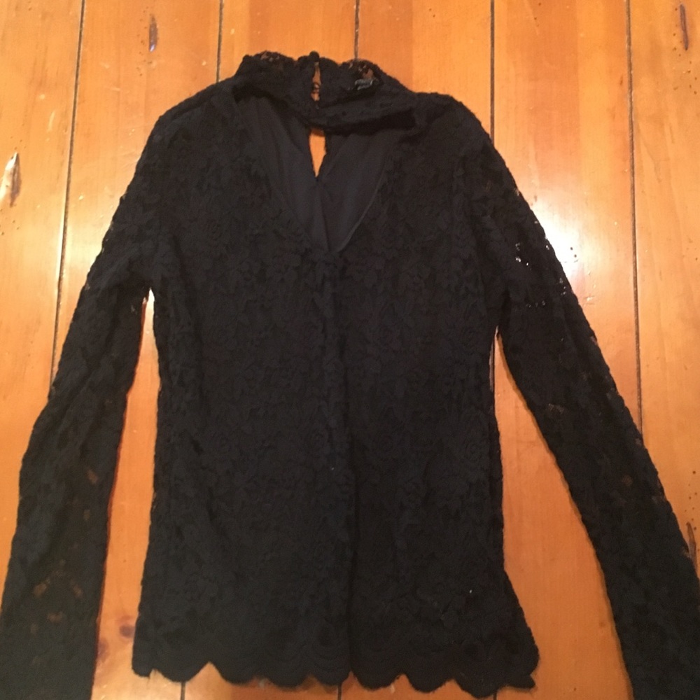 Black Lace Blouse